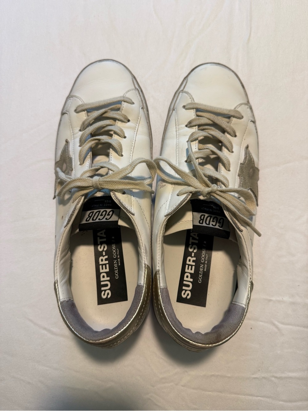 golden goose superstar sneakers w/gold star and heel tab - FEEL FREE TO OFFER! - Picture 2 of 5